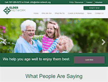 Tablet Screenshot of elder-network.org